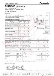 PUB4310 datasheet pdf Panasonic