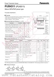 PUB4311 datasheet pdf Panasonic
