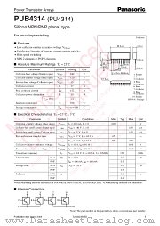 PUB4314 datasheet pdf Panasonic