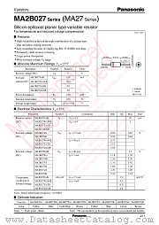 MA2B027T datasheet pdf Panasonic