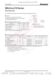 MALH390YG datasheet pdf Panasonic