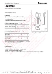 UNH1001 datasheet pdf Panasonic