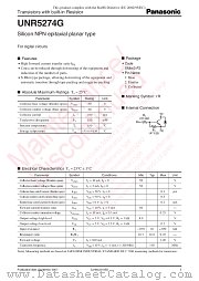 UNR5274G datasheet pdf Panasonic