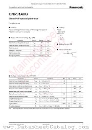 UNR91A0G datasheet pdf Panasonic