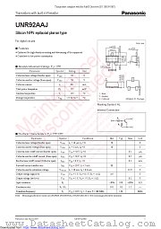 UNR92AAJ datasheet pdf Panasonic