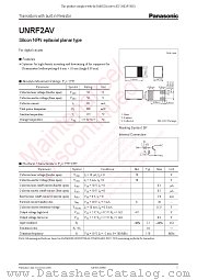 UNRF2AV datasheet pdf Panasonic