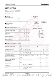 UP0187BG datasheet pdf Panasonic