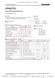 UP04217G datasheet pdf Panasonic