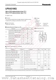 UP0431MG datasheet pdf Panasonic