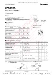 UP0487BG datasheet pdf Panasonic
