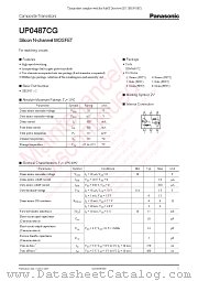 UP0487CG datasheet pdf Panasonic