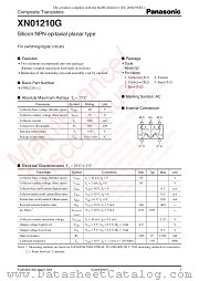 XN01210G datasheet pdf Panasonic