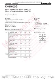 XN01602G datasheet pdf Panasonic