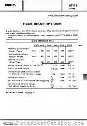 BTY79-1000R datasheet pdf Philips