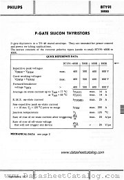 BTY91-600R datasheet pdf Philips