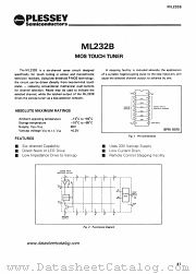 ML232B datasheet pdf PLESSEY Semiconductors