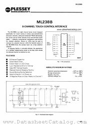 ML238B datasheet pdf PLESSEY Semiconductors