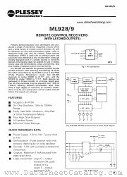 ML928 datasheet pdf PLESSEY Semiconductors