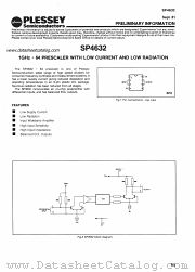 SP4632 datasheet pdf PLESSEY Semiconductors