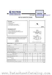 BAS70A datasheet pdf Rectron Semiconductor