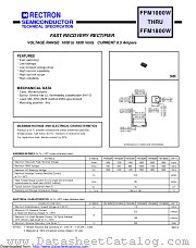 FFM1200W datasheet pdf Rectron Semiconductor
