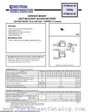 FFM102W datasheet pdf Rectron Semiconductor