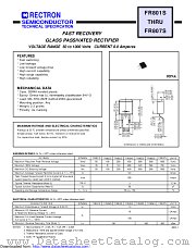 FR807S datasheet pdf Rectron Semiconductor