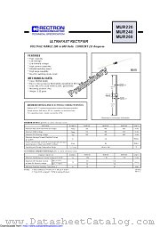 MUR220 datasheet pdf Rectron Semiconductor