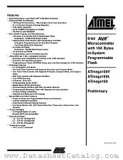 ATMEGA169L-8AI datasheet pdf Atmel