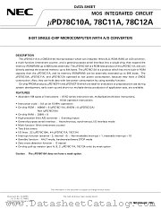 UPD78C11AGQ datasheet pdf NEC