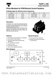 TSOP1156CB1 datasheet pdf Vishay