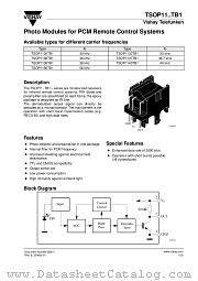 TSOP1230TB1 datasheet pdf Vishay