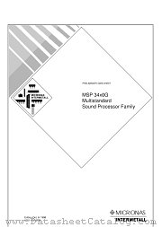 MSP3440G datasheet pdf Micronas