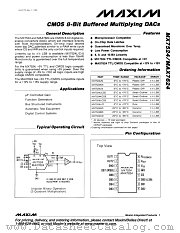 MAX7524 datasheet pdf MAXIM - Dallas Semiconductor