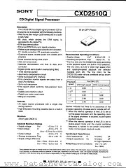 CXD2510Q datasheet pdf SONY