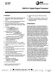 DSP1611F12 datasheet pdf Agere Systems