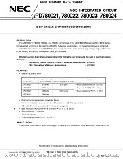UPD780023 datasheet pdf NEC