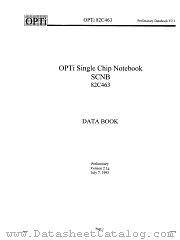 OPTI82C463 datasheet pdf OPTi