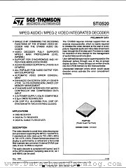 STI3520 datasheet pdf ST Microelectronics