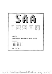 SAA1293A datasheet pdf ITT Industries