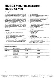 HD404439H datasheet pdf Hitachi Semiconductor