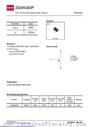 2SAR340PT100 datasheet pdf ROHM