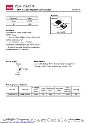 2SAR562F3 datasheet pdf ROHM