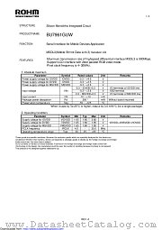 BU7961GUW-E2 datasheet pdf ROHM