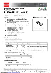 BU9880GUL-W datasheet pdf ROHM