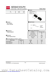 BZX84C10VLFHT116 datasheet pdf ROHM