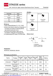 DTA023EMT2L datasheet pdf ROHM