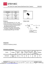 DTB114EC datasheet pdf ROHM