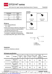 DTC014TMT2L datasheet pdf ROHM