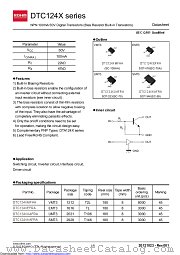DTC124XUAFRAT106 datasheet pdf ROHM